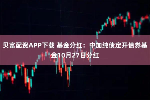 贝富配资APP下载 基金分红：中加纯债定开债券基金10月27日分红