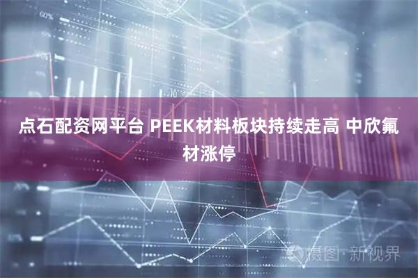 点石配资网平台 PEEK材料板块持续走高 中欣氟材涨停