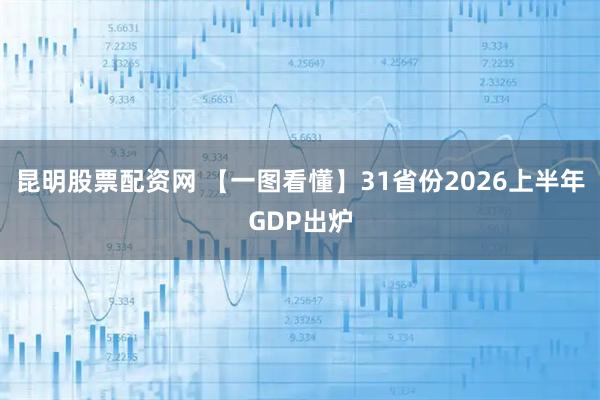 昆明股票配资网 【一图看懂】31省份2026上半年GDP出炉
